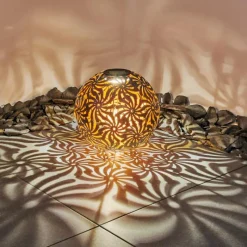 Luminaires Rustiques-hofstein lampe solaire Gilbert LED Noir, 1 lumière