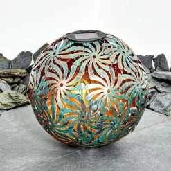 Luminaires Rustiques-hofstein lampe solaire Gilbert LED Noir, 1 lumière