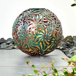 Luminaires Rustiques-hofstein lampe solaire Gilbert LED Noir, 1 lumière