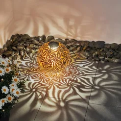 Luminaires Rustiques-hofstein lampe solaire Gilbert LED Noir, 1 lumière