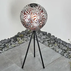 Luminaires Rustiques-hofstein lampe solaire Gilbert LED Noir, 1 lumière