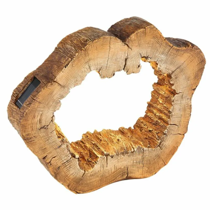 Lampes En Bois-Luminaires Globo Lighting lampe solaire Globo BAUM LED Brun, 22 lumières