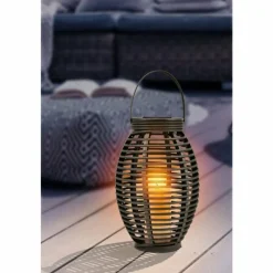 Luminaires Globo Lighting Lampe solaire Globo DON LED Gris, 1 lumière