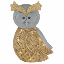 Luminaires Rustiques-Luminaires Globo Lighting lampe solaire Globo EULE LED Brun, Gris, 7 lumières