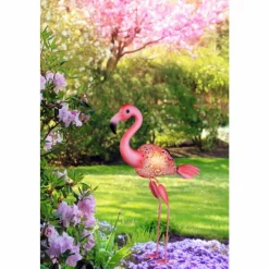 Luminaires Globo Lighting lampe solaire Globo FLAMINGO LED Rose, 1 lumière