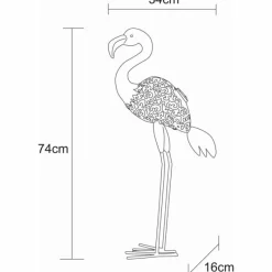 Luminaires Globo Lighting lampe solaire Globo FLAMINGO LED Rose, 1 lumière