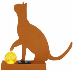 Luminaires Rustiques-Luminaires Globo Lighting lampe solaire Globo KATZE LED Rouille, 1 lumière