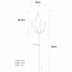 Luminaires Globo Lighting Lampe solaire Globo LAVA LED Noir, 10 lumières