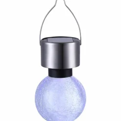 Luminaires Rustiques-Luminaires Globo Lighting lampe solaire Globo LED Acier inoxydable, 1 lumière, Changeur de couleurs