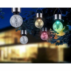 Luminaires Rustiques-Luminaires Globo Lighting lampe solaire Globo LED Acier inoxydable, 1 lumière