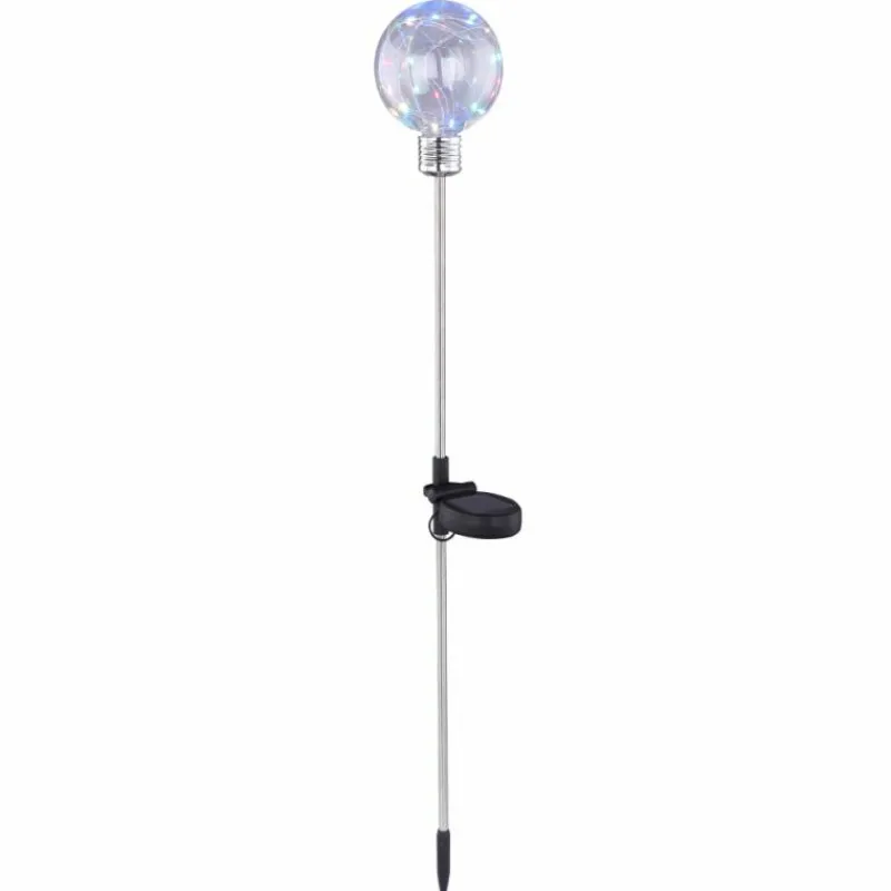 Luminaires Globo Lighting lampe solaire Globo LED Argenté, 1 lumière, Changeur de couleurs