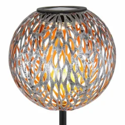 Lampes Dorées-Luminaires Globo Lighting lampe solaire Globo LED Argenté, 1 lumière