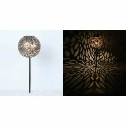 Lampes Dorées-Luminaires Globo Lighting lampe solaire Globo LED Argenté, 1 lumière