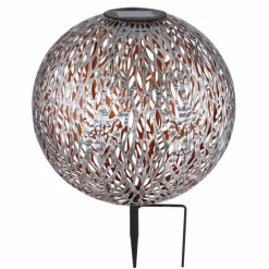 Lampes Dorées-Luminaires Globo Lighting lampe solaire Globo LED Argenté, 1 lumière