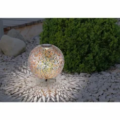 Lampes Dorées-Luminaires Globo Lighting lampe solaire Globo LED Argenté, 1 lumière
