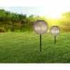Lampes Dorées-Luminaires Globo Lighting lampe solaire Globo LED Argenté, 1 lumière