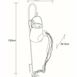 Luminaires Globo Lighting lampe solaire Globo LED Argenté, 80 lumières