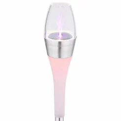 Luminaires Globo Lighting lampe solaire Globo LED Acier inoxydable, 2 lumières, Changeur de couleurs