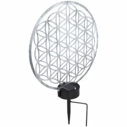 Lampes À Boules-Luminaires Globo Lighting lampe solaire Globo LED Argenté, 2 lumières