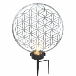 Lampes À Boules-Luminaires Globo Lighting lampe solaire Globo LED Argenté, 2 lumières