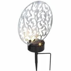 Lampes À Boules-Luminaires Globo Lighting lampe solaire Globo LED Argenté, 2 lumières
