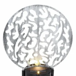 Lampes À Boules-Luminaires Globo Lighting lampe solaire Globo LED Argenté, 2 lumières