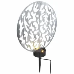 Lampes À Boules-Luminaires Globo Lighting lampe solaire Globo LED Argenté, 2 lumières