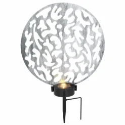 Lampes À Boules-Luminaires Globo Lighting lampe solaire Globo LED Argenté, 2 lumières