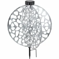 Lampes À Boules-Luminaires Globo Lighting lampe solaire Globo LED Argenté, 1 lumière
