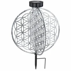 Lampes À Boules-Luminaires Globo Lighting lampe solaire Globo LED Argenté, 1 lumière