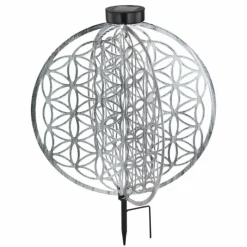Lampes À Boules-Luminaires Globo Lighting lampe solaire Globo LED Argenté, 1 lumière