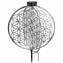 Lampes À Boules-Luminaires Globo Lighting lampe solaire Globo LED Argenté, 1 lumière