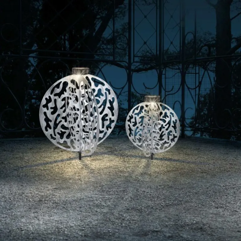 Lampes À Boules-Luminaires Globo Lighting lampe solaire Globo LED Argenté, 1 lumière