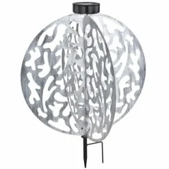 Lampes À Boules-Luminaires Globo Lighting lampe solaire Globo LED Argenté, 1 lumière