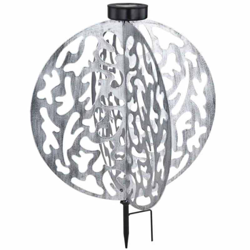 Lampes À Boules-Luminaires Globo Lighting lampe solaire Globo LED Argenté, 1 lumière