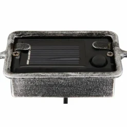 Luminaires Rustiques-Luminaires Globo Lighting lampe solaire Globo LED Argent Oxydé, Noir, 1 lumière