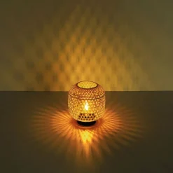 Lampes En Bois-Luminaires Globo Lighting lampe solaire Globo LED Brun, 1 lumière