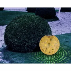 Lampes À Boules-Luminaires Globo Lighting lampe solaire Globo LED Brun, 1 lumière