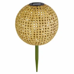 Lampes À Boules-Luminaires Globo Lighting lampe solaire Globo LED Brun, 1 lumière