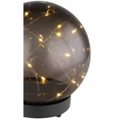 Suspension Verre Fumé-Luminaires Globo Lighting lampe solaire Globo LED Fumé, 20 lumières