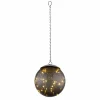 Suspension Verre Fumé-Luminaires Globo Lighting lampe solaire Globo LED Fumée, Noir, 20 lumières