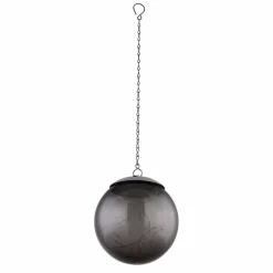 Suspension Verre Fumé-Luminaires Globo Lighting lampe solaire Globo LED Fumée, Noir, 20 lumières