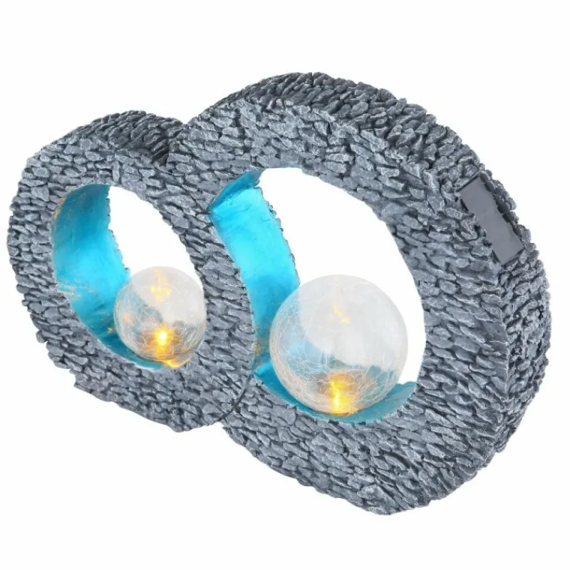 Luminaires Globo Lighting lampe solaire Globo LED Gris, 2 lumières