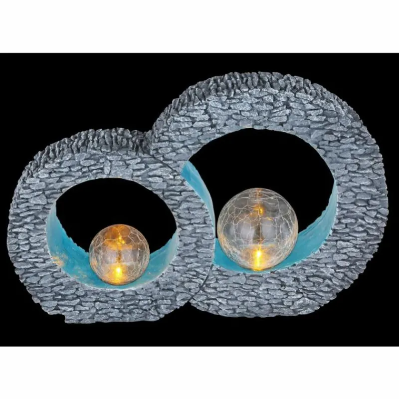 Luminaires Globo Lighting lampe solaire Globo LED Gris, 2 lumières