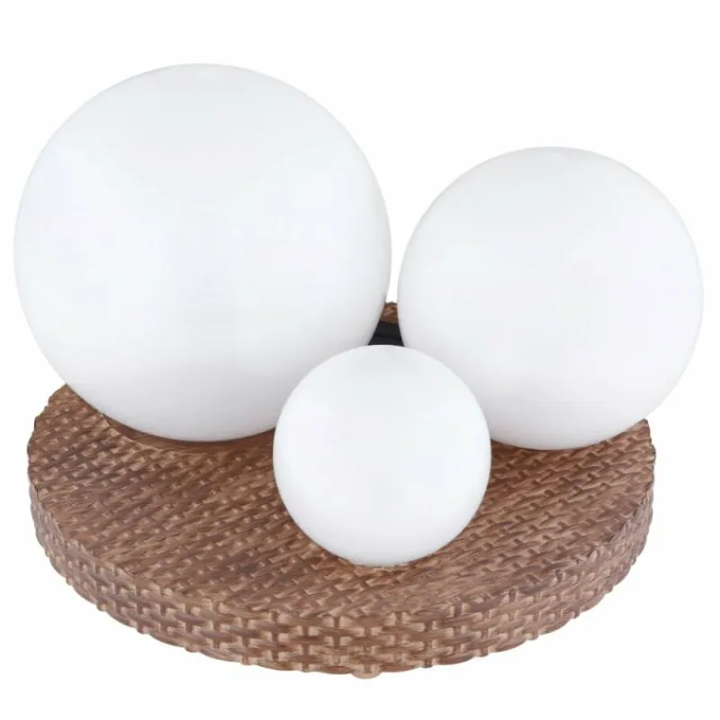 Lampes À Boules-Luminaires Globo Lighting lampe solaire Globo LED Gris, 3 lumières