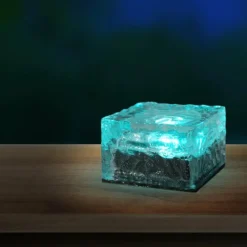 Luminaires Rustiques-Luminaires Globo Lighting Lampe solaire Globo LED Noir, Transparent, 1 lumière, Changeur de couleurs