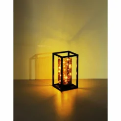 Suspension Verre Fumé-Luminaires Globo Lighting lampe solaire Globo LED Noir, 30 lumières