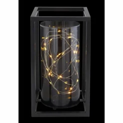 Suspension Verre Fumé-Luminaires Globo Lighting lampe solaire Globo LED Noir, 30 lumières