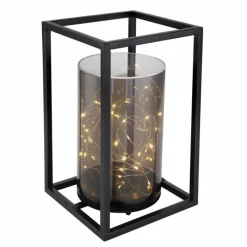 Suspension Verre Fumé-Luminaires Globo Lighting lampe solaire Globo LED Noir, 40 lumières