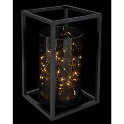 Suspension Verre Fumé-Luminaires Globo Lighting lampe solaire Globo LED Noir, 40 lumières